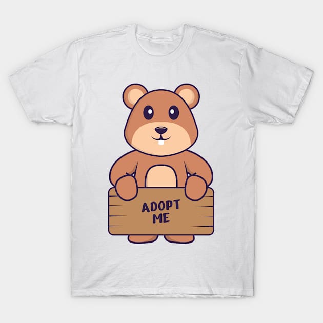 Cute squirrel character. T-Shirt by kolega